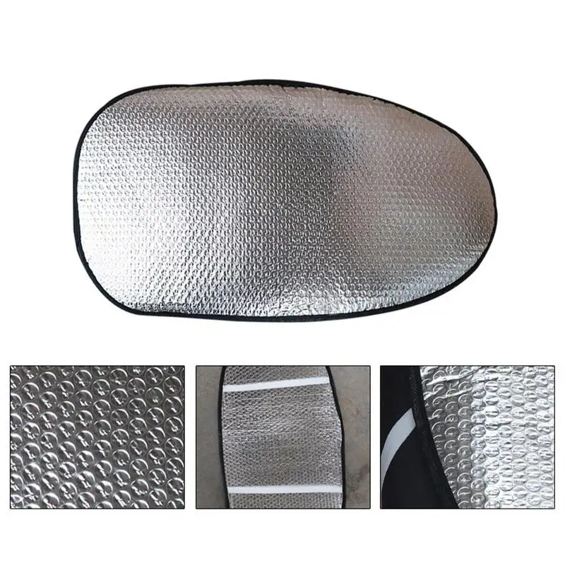 Motorcycle Sunscreen Seat Double-sided Aluminum Film Sunscreen Seat Cover Heat Insulation Cushion Protect Cover Supplies Items
Motorcycle Sunscreen Seat Double-sided Aluminum Film Sunscreen Seat Cover Heat Insulation Cushion Protect Cover Supplies Items