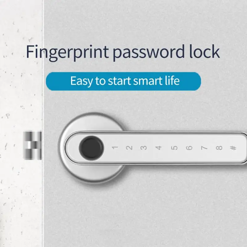 Fingerprint Electronic Door Lock Smart -compatible Password Handle Lock APP Unlock Keyless Entry Support IOS/Android
Fingerprint Electronic Door Lock Smart -compatible Password Handle Lock APP Unlock Keyless Entry Support IOS/Android