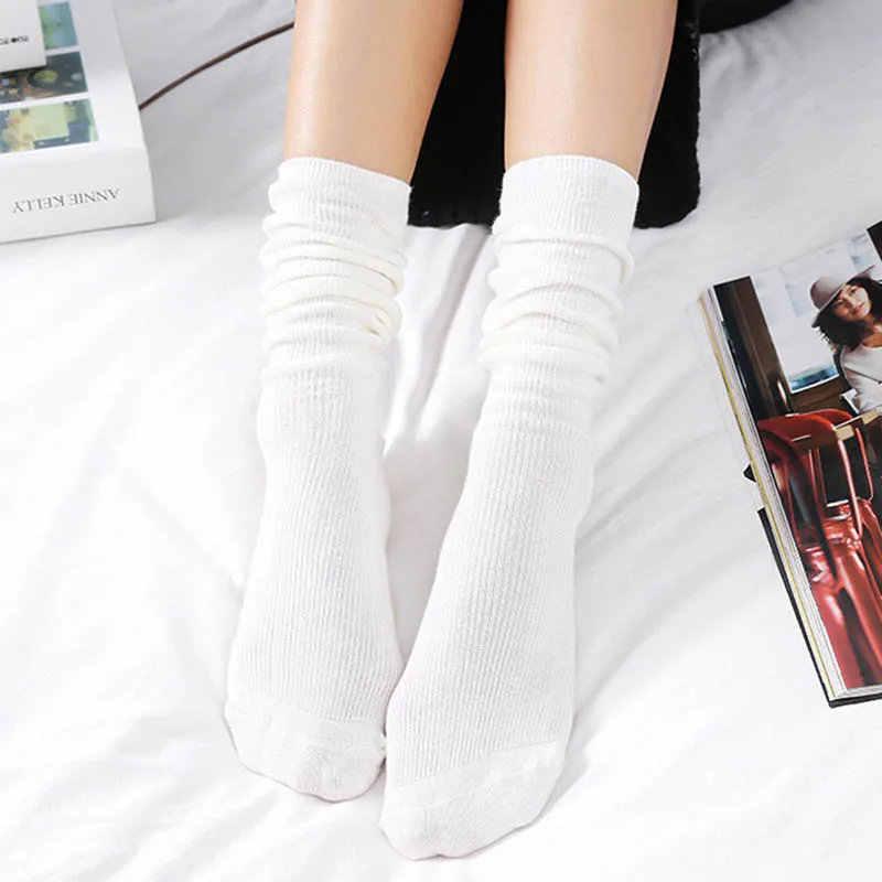 New Japanese Lolita High School Girls High Socks Loose Women Solid Colors Double Needles Knitting Long Breathable Cotton Socks
New Japanese Lolita High School Girls High Socks Loose Women Solid Colors Double Needles Knitting Long Breathable Cotton Socks