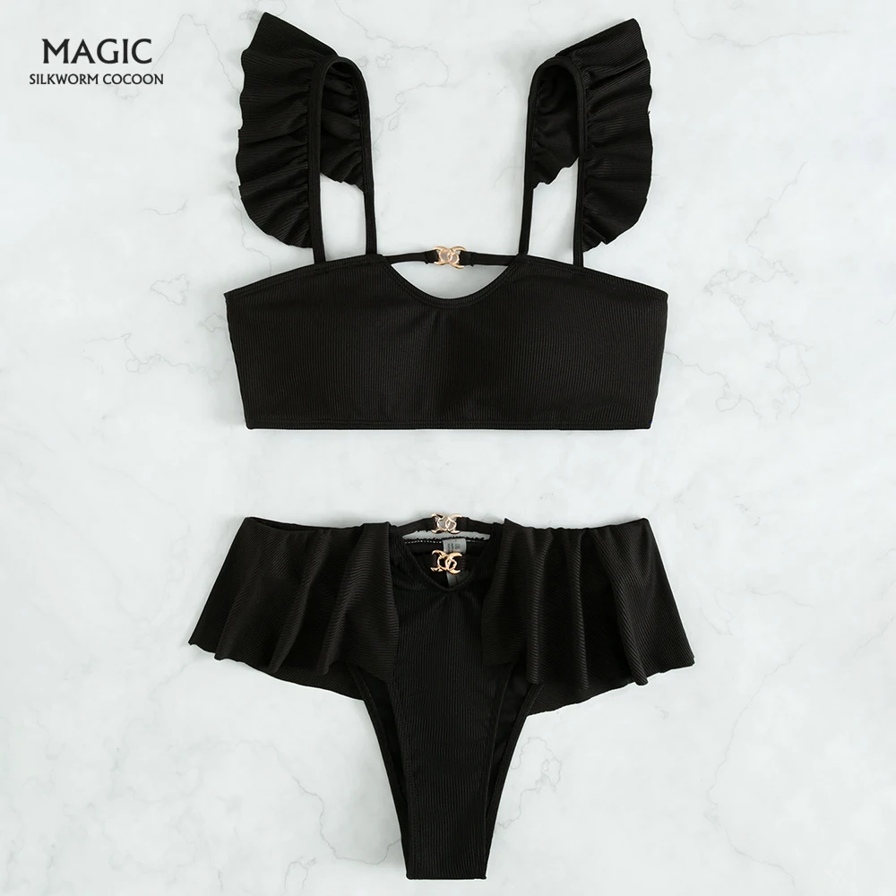 Ruffle Bikini 2021 Push Up Swimwear Women Bandeau Female Bikinis Set High Cut Bathing Suit Hot Swimsuit Girl Skirt 2 Piece Sets
Ruffle Bikini 2021 Push Up Swimwear Women Bandeau Female Bikinis Set High Cut Bathing Suit Hot Swimsuit Girl Skirt 2 Piece Sets