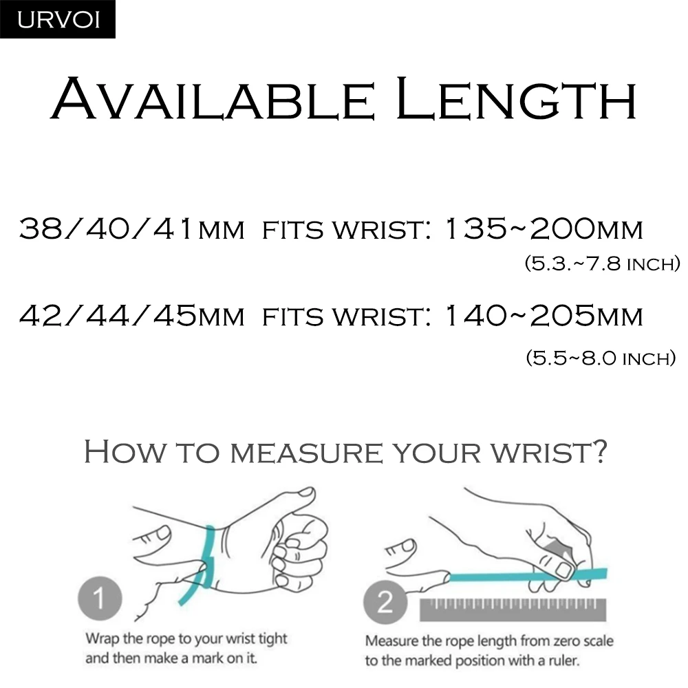 Ремешок URVOI для Apple Watch ultra series 8 7 6 SE 54 браслет из натуральной кожи iWatch с
