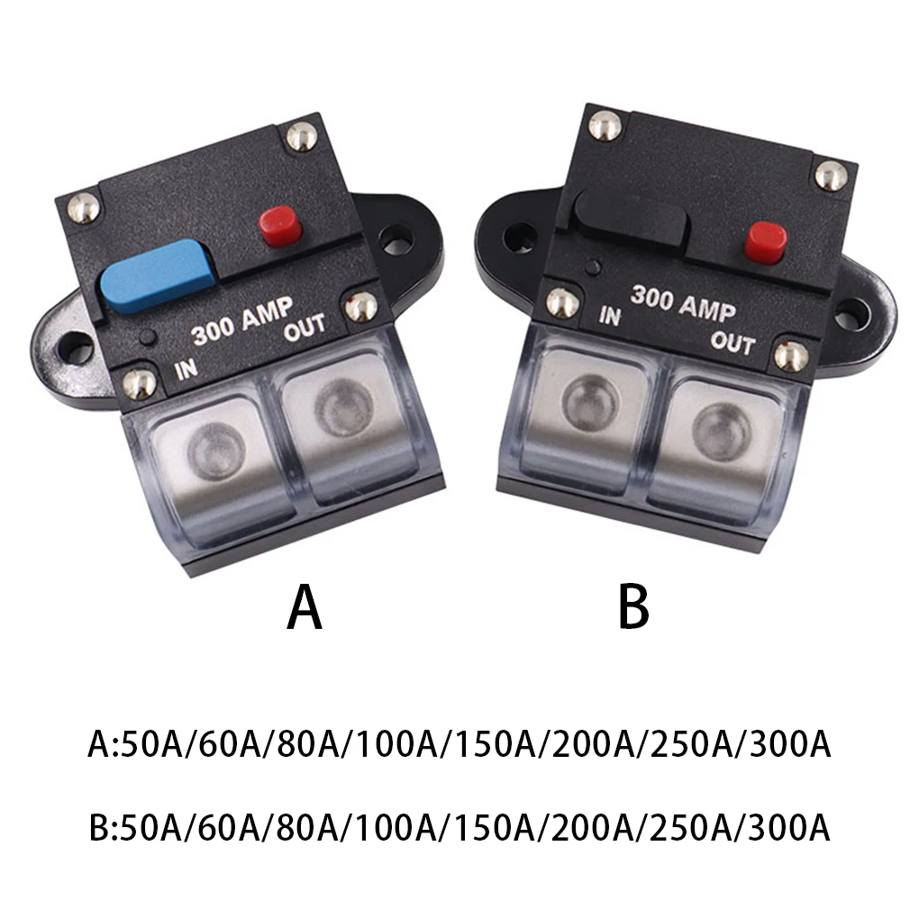 Automotive Circuit Breaker Portable Removable Resettable Overload Protection Manual Speaker Security Fuse Blue Button 200A
Automotive Circuit Breaker Portable Removable Resettable Overload Protection Manual Speaker Security Fuse Blue Button 200A