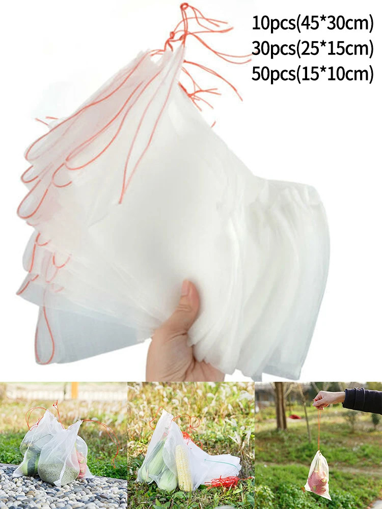 10/30/50Pcs Nylon Fruit Net Bags Agriculture Garden Vegetable Fruit Protection Reusable Drawstring Mesh Bag Insect Proof
10/30/50Pcs Nylon Fruit Net Bags Agriculture Garden Vegetable Fruit Protection Reusable Drawstring Mesh Bag Insect Proof