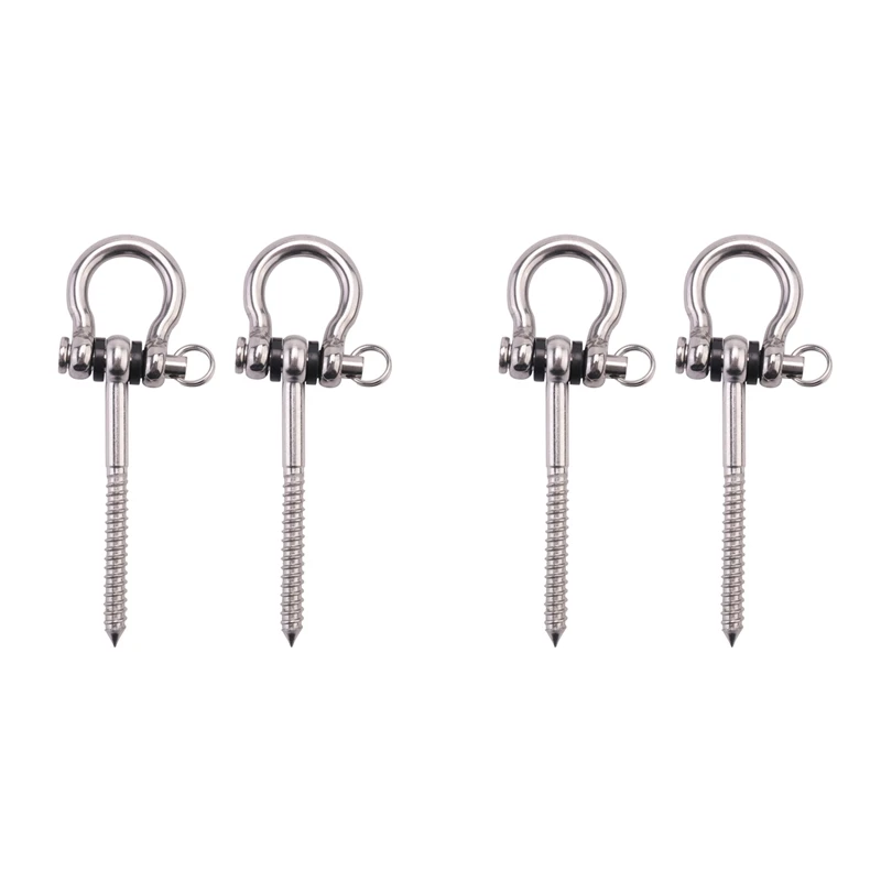4 Pcs 304 Stainless Steel Screw Bracket Heavy Duty 180° Swing Hangers Yoga Hammock Chair Sandbag Hardware Swing Sets
4 Pcs 304 Stainless Steel Screw Bracket Heavy Duty 180° Swing Hangers Yoga Hammock Chair Sandbag Hardware Swing Sets