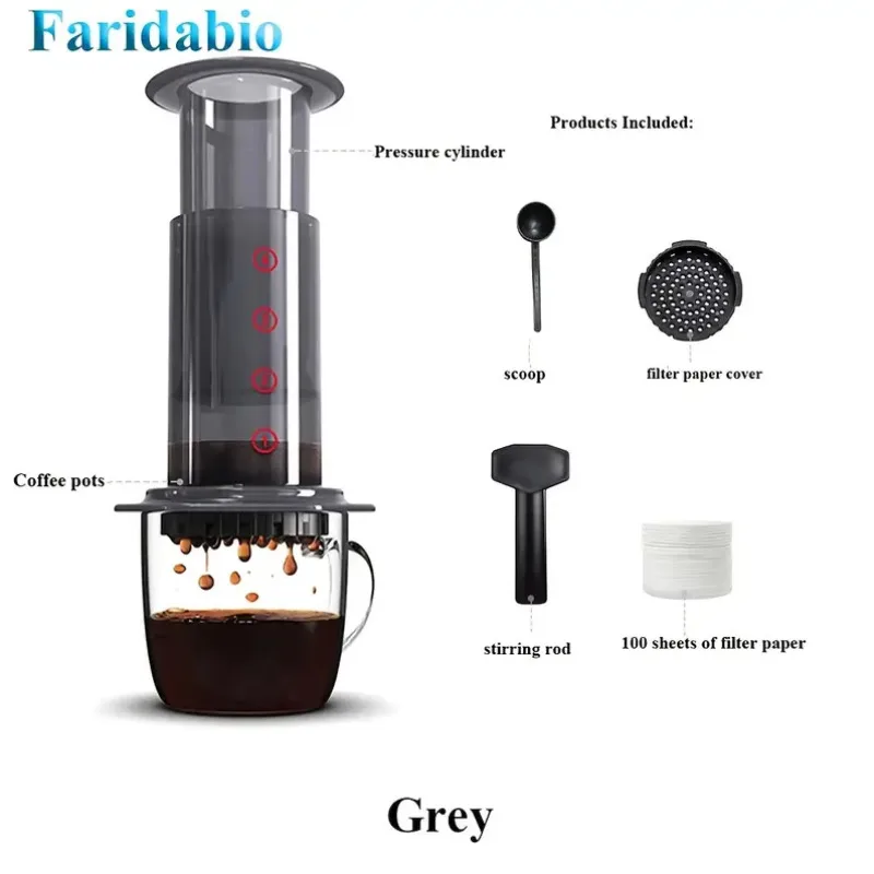 Ручной кофеварка Faridabio для эспрессо
Ручной кофеварка Faridabio для эспрессо