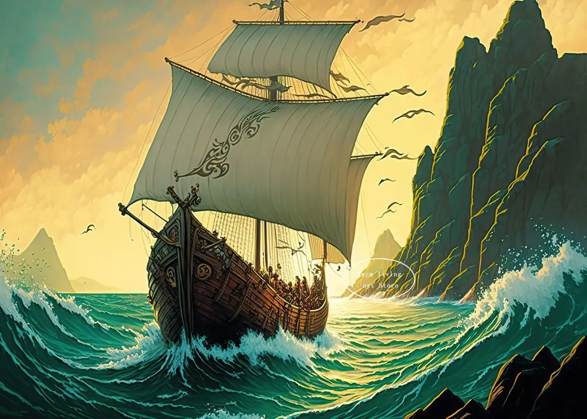 Печать на холсте "Черный пиратский корабль"
Печать на холсте "Черный пиратский корабль"