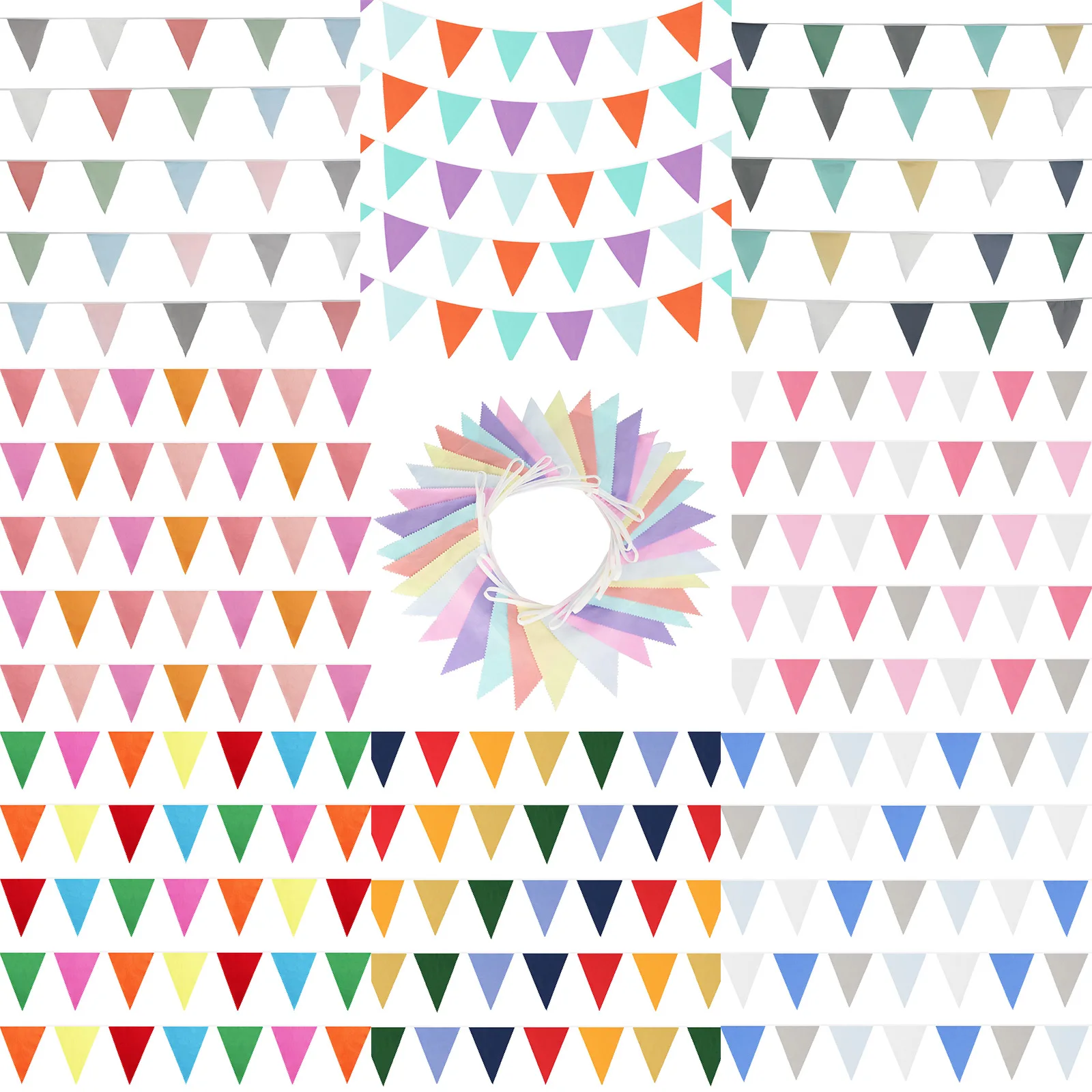 10M/33Ft Multicolor Triangular Flag Banners For Wedding Birthday Baby Shower Party Home Garden Decorations Celebration Supplies
10M/33Ft Multicolor Triangular Flag Banners For Wedding Birthday Baby Shower Party Home Garden Decorations Celebration Supplies