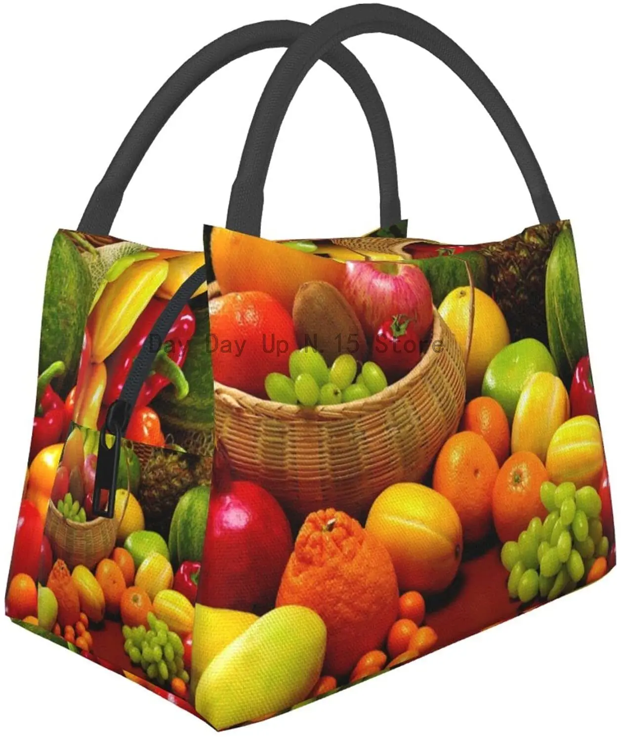 Variety Fresh Vegetables Fruits Print Lunch Box Collapsible Lunch Tote Bag For Women, Men, Adults And Teens
Variety Fresh Vegetables Fruits Print Lunch Box Collapsible Lunch Tote Bag For Women, Men, Adults And Teens
