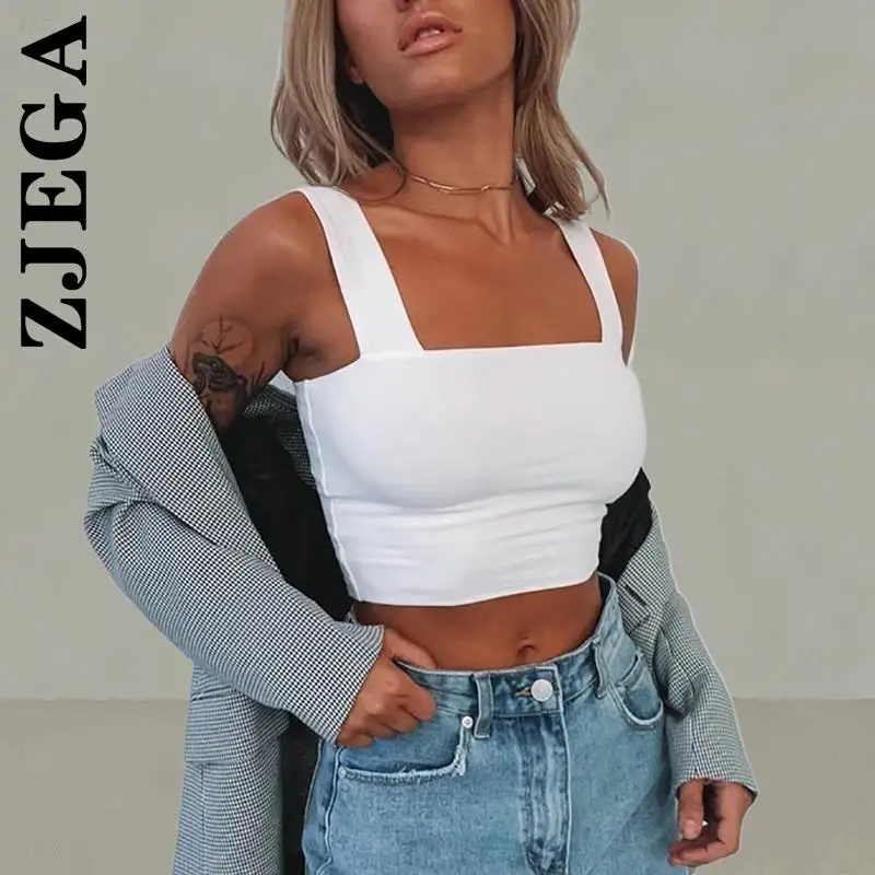 Zjega Crop Top Women New Summer Party Cropped Bodycon Push Up Club Tops Square Collar Y2k Female Streetwear Camisole
Zjega Crop Top Women New Summer Party Cropped Bodycon Push Up Club Tops Square Collar Y2k Female Streetwear Camisole