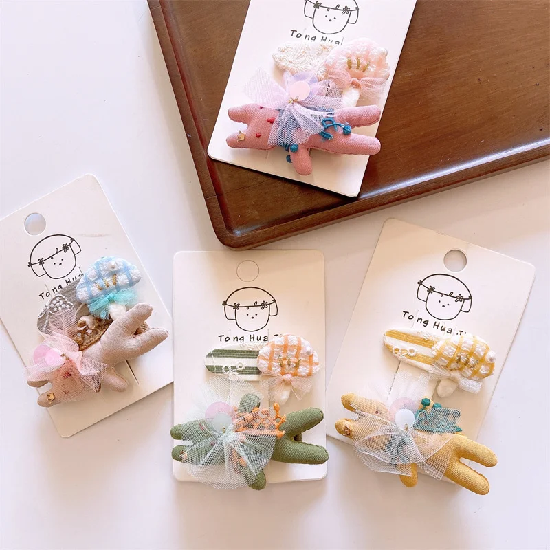 2PCS/Set Korea Cute Little Rabbit Mushroom Cloth Stuffed Cotton Hairpin For Girl Child Lace Yarn Hair Clip Kindergarten Decorate
2PCS/Set Korea Cute Little Rabbit Mushroom Cloth Stuffed Cotton Hairpin For Girl Child Lace Yarn Hair Clip Kindergarten Decorate