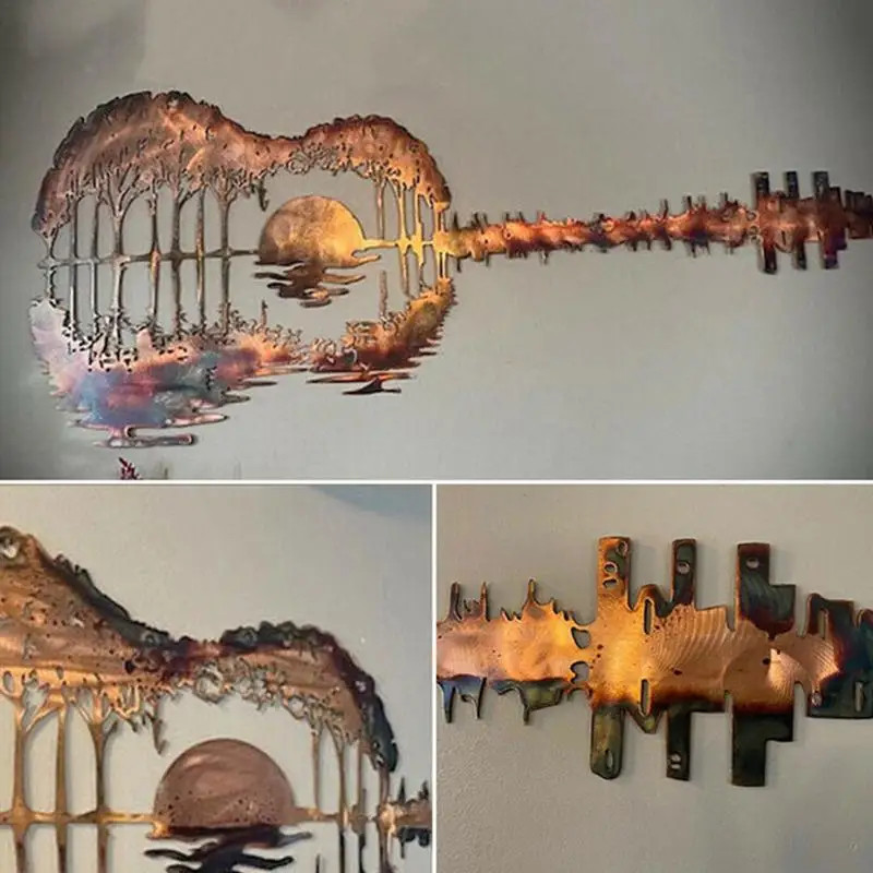 Abstract Guitar Metal Art Hanging Guitar Decoration Musical Crafts Musical Guitar Sign Wall Art For Home Office Pub Bar Studio
Abstract Guitar Metal Art Hanging Guitar Decoration Musical Crafts Musical Guitar Sign Wall Art For Home Office Pub Bar Studio