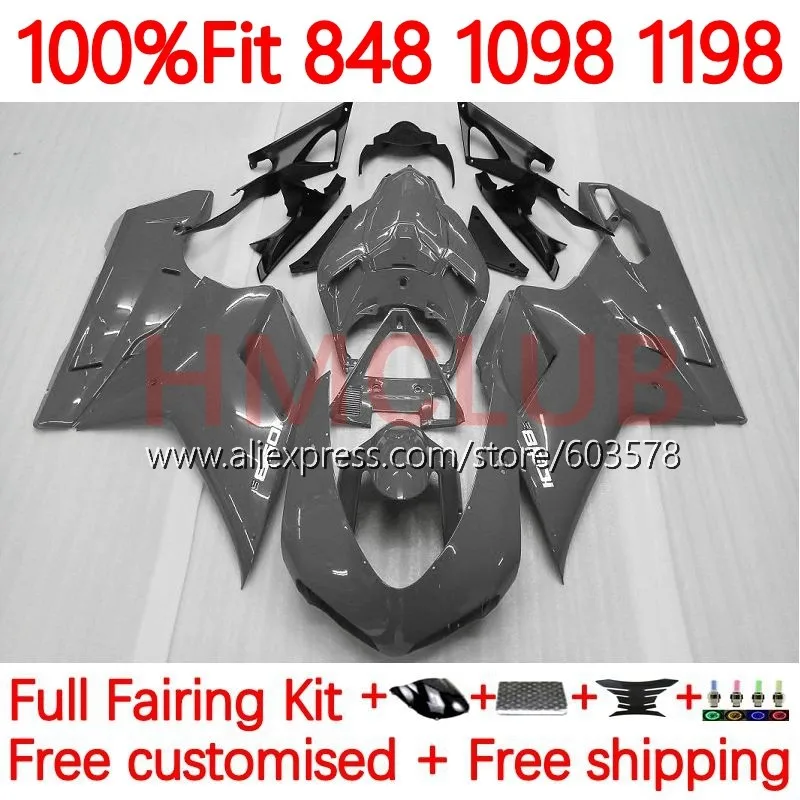 Injection For DUCATI 848 1098 1198 S R 848S 2007 2008 2009 2010 2011 2012 1098R 07 08 09 10 11 12 Fairing 163No.36 glossy grey
Injection For DUCATI 848 1098 1198 S R 848S 2007 2008 2009 2010 2011 2012 1098R 07 08 09 10 11 12 Fairing 163No.36 glossy grey