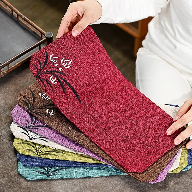 Waterproof Tea Mat Cotton Linen Zen Fabric Chinese Style Japanese Tea Ceremony Pot Mat Tea Making Heat Proof Mat Tea Towel 
Waterproof Tea Mat Cotton Linen Zen Fabric Chinese Style Japanese Tea Ceremony Pot Mat Tea Making Heat Proof Mat Tea Towel