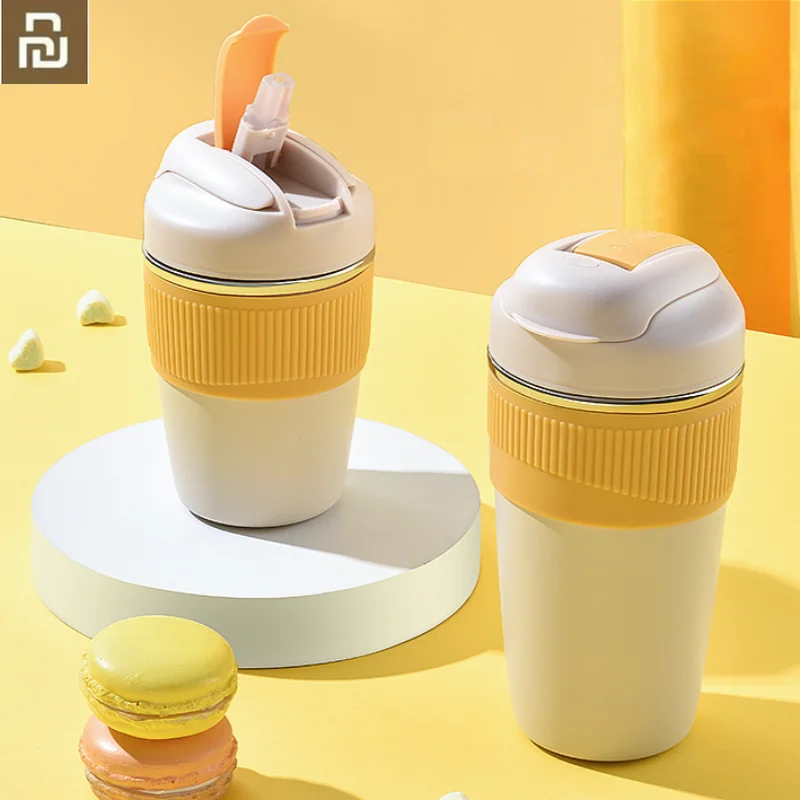 Youpin 480ml Stainless Steel Thermal Coffee Mug Straw Thermos Cafe Cup Leak-Proof Insulated Water Bottle Travel Office Drinkware
Youpin 480ml Stainless Steel Thermal Coffee Mug Straw Thermos Cafe Cup Leak-Proof Insulated Water Bottle Travel Office Drinkware