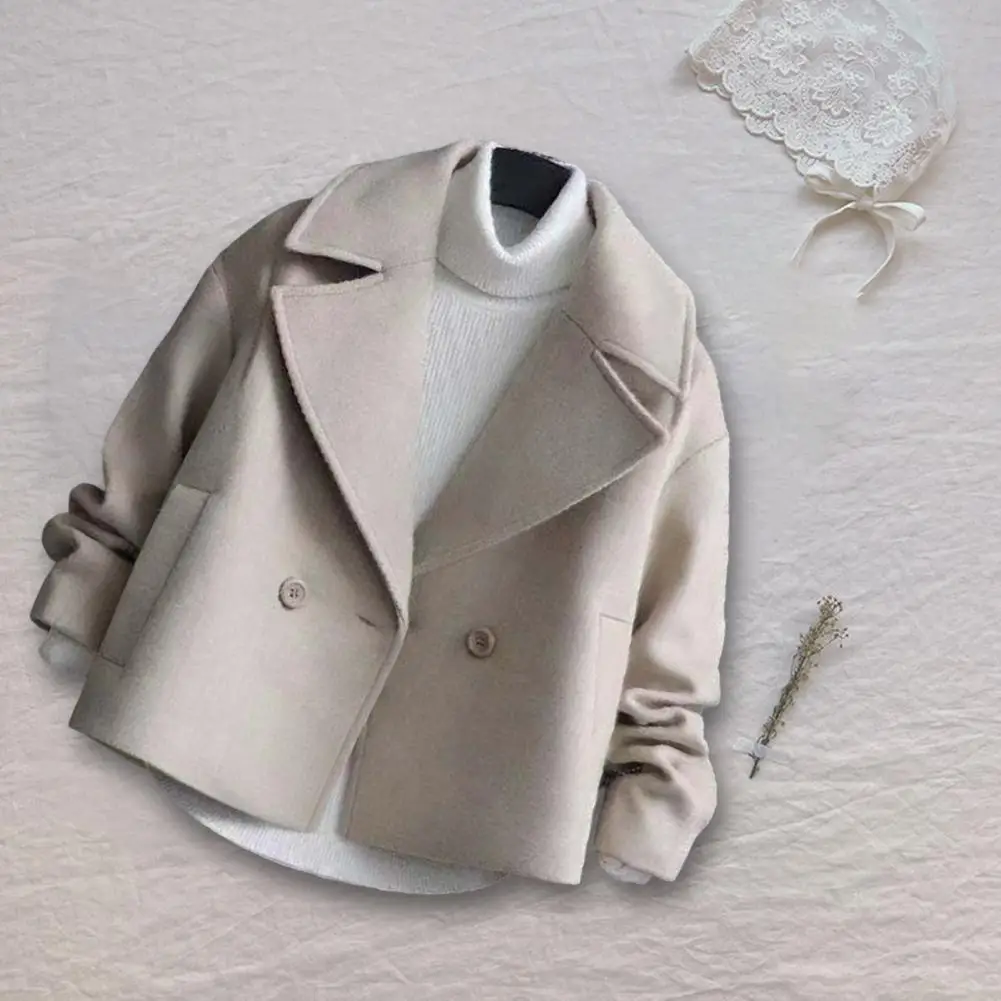 Turn-down Collar Chic Full Sleeve Thick Winter Coat Loose Autumn Jacket Cardigan for Outdoor
Turn-down Collar Chic Full Sleeve Thick Winter Coat Loose Autumn Jacket Cardigan for Outdoor