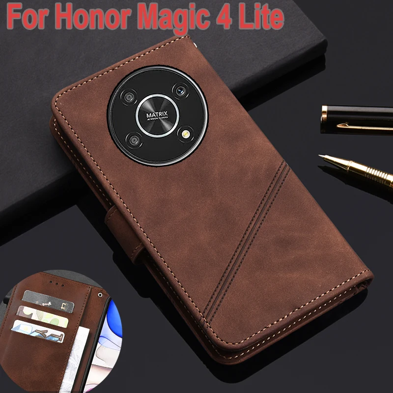 

Wallet Leather Case For Honor Magic 4 Lite 50 Lite 20 10 Lite X9 X8 X7 X30 i Cover On Huawei P50 P40 Pro P30 Lite P20 P10 Fundas