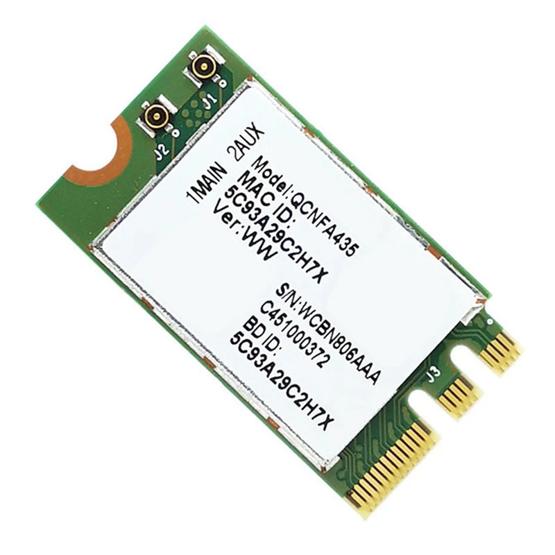 5X беспроводная карта адаптера для Qualcomm Atheros QCA9377 QCNFA435 802.11AC 2,4G/5G NGFF Wi-Fi Карта Bluetooth 4,1
5X беспроводная карта адаптера для Qualcomm Atheros QCA9377 QCNFA435 802.11AC 2,4G/5G NGFF Wi-Fi Карта Bluetooth 4,1