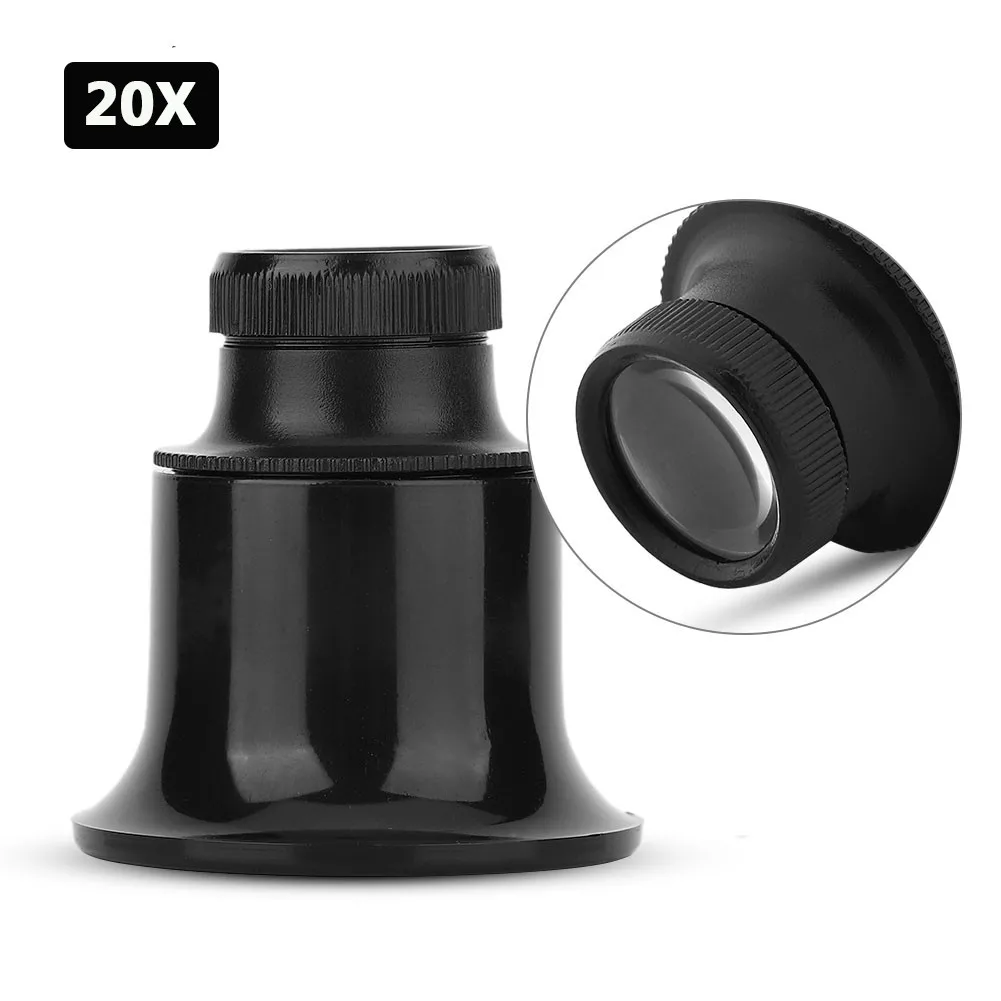 20X Jewelers Eye Loupe Loop Magnifier Portable Monocular Magnifying Glass Loupe for Jewelry Watch Repair Eye Magnifier Lens
20X Jewelers Eye Loupe Loop Magnifier Portable Monocular Magnifying Glass Loupe for Jewelry Watch Repair Eye Magnifier Lens
