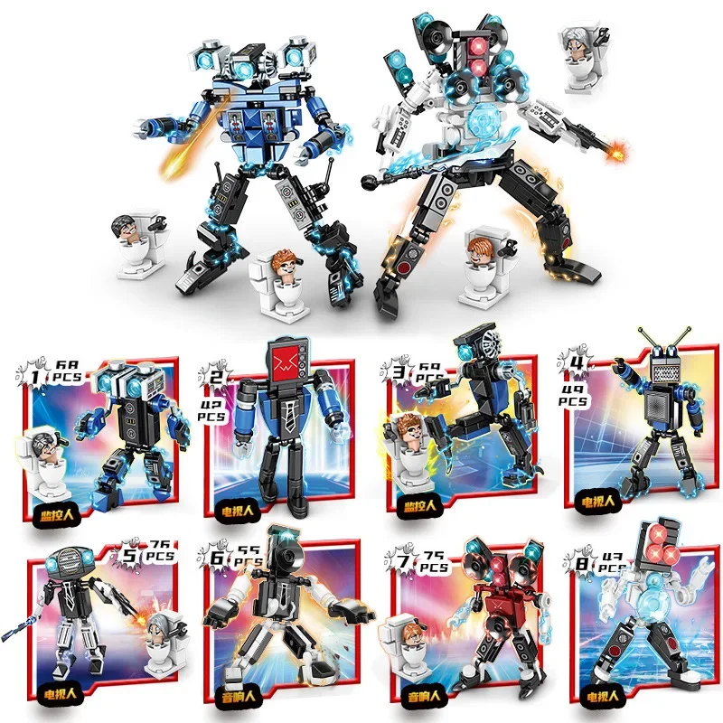 New types Skibidi Toilet Man Monitor Man Titan Speaker Man Titan Camera Titan Monitor Titan Block Toys Gifts for Boys and Girls
New types Skibidi Toilet Man Monitor Man Titan Speaker Man Titan Camera Titan Monitor Titan Block Toys Gifts for Boys and Girls
