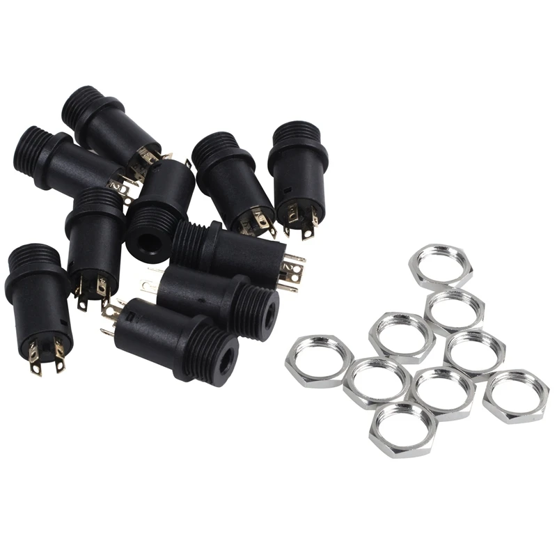 20PCS 3.5MM Mini Stereo Female Panel Mount Headphone Jack Solder, Black 4 Conductor
20PCS 3.5MM Mini Stereo Female Panel Mount Headphone Jack Solder, Black 4 Conductor