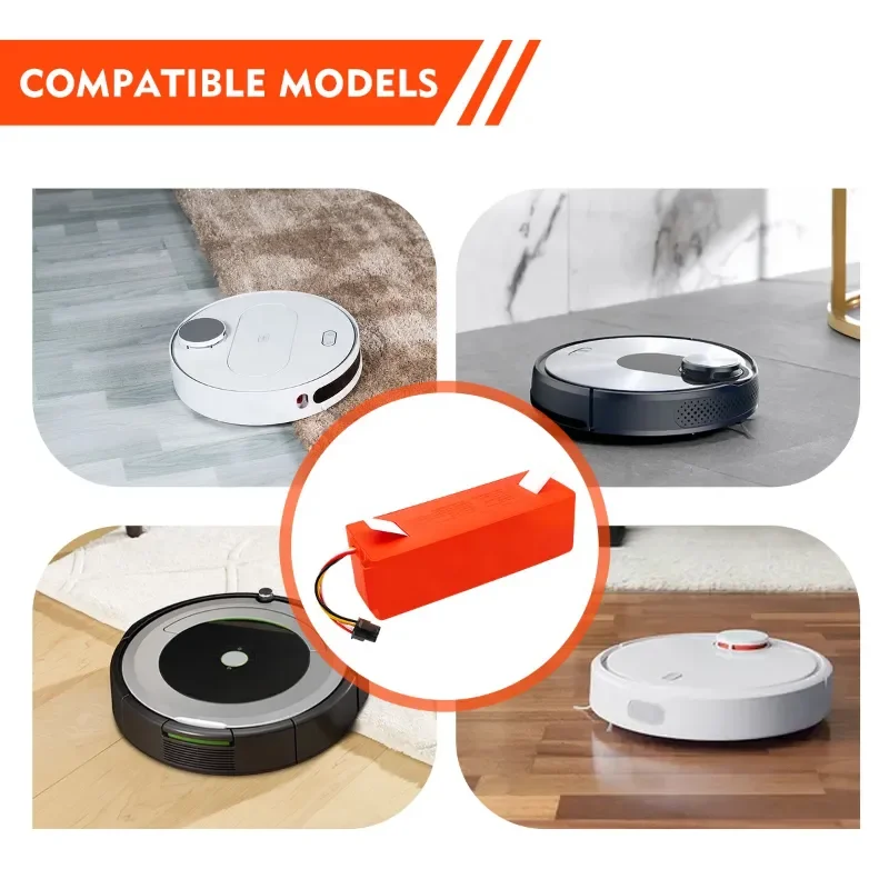 Robotic Vacuum Cleaner 14.4V Li-ion Replacement Battery for Xiaomi Robot Roborock S50 S51 S55 Accessory Spare Parts Battery
Robotic Vacuum Cleaner 14.4V Li-ion Replacement Battery for Xiaomi Robot Roborock S50 S51 S55 Accessory Spare Parts Battery