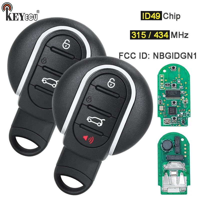 KEYECU 315 МГц/434 МГц, чип ID49, идентификатор FCC: NBGIDGNG1, умная фотография для BMW Mini Cooper Clubman Countryman 2015-2020
KEYECU 315 МГц/434 МГц, чип ID49, идентификатор FCC: NBGIDGNG1, умная фотография для BMW Mini Cooper Clubman Countryman 2015-2020