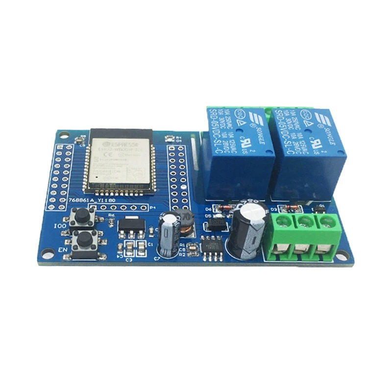 Dual-Channel WIFI Relay Module ESP32-WROOM Development Board Secondary Development DC5-60V Power Supply
Dual-Channel WIFI Relay Module ESP32-WROOM Development Board Secondary Development DC5-60V Power Supply