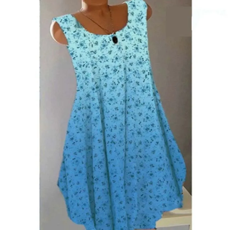 Gradient Printed Dress Woman Trendy O Neck Sleeveless Dresses Lady Summer Bohe Vacation Casual Loose Robe 5Xl
Gradient Printed Dress Woman Trendy O Neck Sleeveless Dresses Lady Summer Bohe Vacation Casual Loose Robe 5Xl