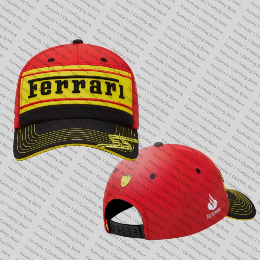 

Monza Special Edition F1 Cap Carlos Sainz Scuderia Ferrari Baseball Cap Hat Leclerc Sainz Formula One Cap # Italian Gp Team Cap