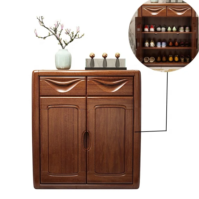 Modern Shoe Rack Cabinet Wooden With 2 Drawers And 2 Doors Light Brown For Living Room
Modern Shoe Rack Cabinet Wooden With 2 Drawers And 2 Doors Light Brown For Living Room