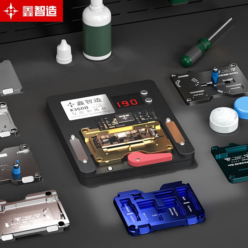 Xinzhizao X360 Apple motherboard layered middle layer heating table X-14Promax middle layer separation and fitting heating table
Xinzhizao X360 Apple motherboard layered middle layer heating table X-14Promax middle layer separation and fitting heating table