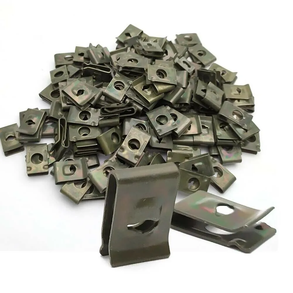 20pcs Metal U-Type Clips For Car Bumper Fender Trim Panel Fastener Board Fastener Grommet Clips Accessories For Vehicles
20pcs Metal U-Type Clips For Car Bumper Fender Trim Panel Fastener Board Fastener Grommet Clips Accessories For Vehicles
