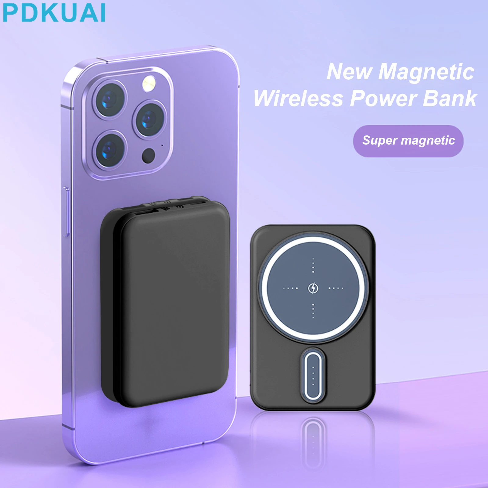 10000mAh Magnetic Power Bank Mini Wireless Charger 15W For iPhone 14 13 12 Pro Max 8 Portable USB Fast Charging External Battery 
10000mAh Magnetic Power Bank Mini Wireless Charger 15W For iPhone 14 13 12 Pro Max 8 Portable USB Fast Charging External Battery