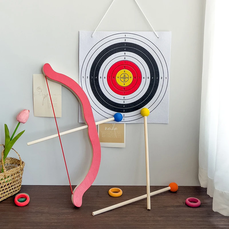Children Wooden Toy Bow Arrow Set Toy for Kids Outdoor Indoor Sport Game Children Simulation Shooting Game Child Toy Archery Set
Children Wooden Toy Bow Arrow Set Toy for Kids Outdoor Indoor Sport Game Children Simulation Shooting Game Child Toy Archery Set