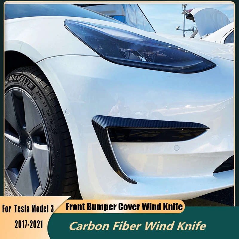 Front Bumper Cover Wind Knife For Tesla Model 3 Y 2017-2022 ABS Glossy Black Fog Lamp Trim Carbon Fiber Blade Trim Light Eyebrow
Front Bumper Cover Wind Knife For Tesla Model 3 Y 2017-2022 ABS Glossy Black Fog Lamp Trim Carbon Fiber Blade Trim Light Eyebrow