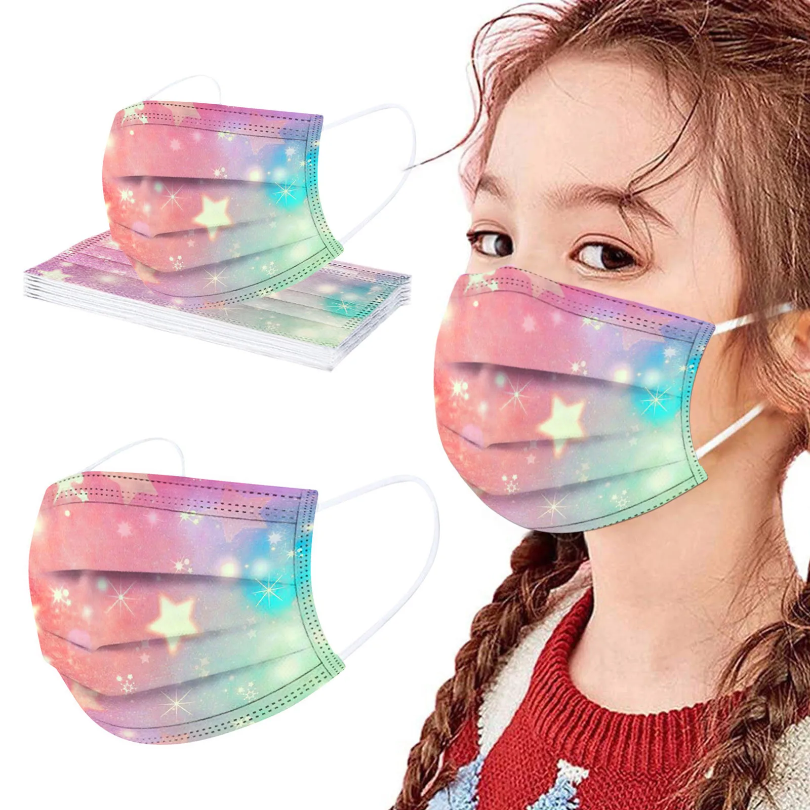 10pc Kids Stars Face Mask Disposable Protection 3ply Dustproof Mouth Mask For Kids Children Mouth Cover Party Decoration
10pc Kids Stars Face Mask Disposable Protection 3ply Dustproof Mouth Mask For Kids Children Mouth Cover Party Decoration