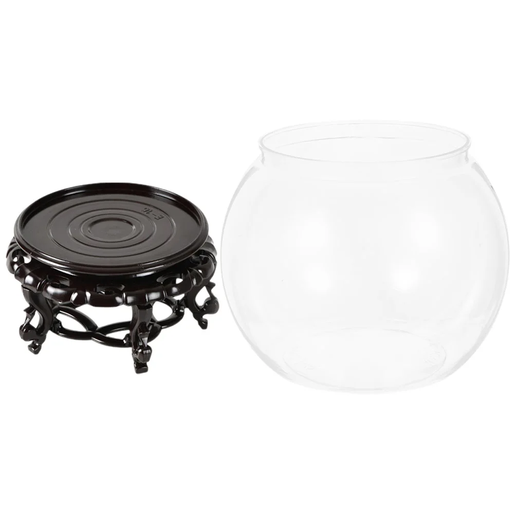 Fall Prevention Transparent Round Fish Tank Office Small The Pet Landscape Vase 
Fall Prevention Transparent Round Fish Tank Office Small The Pet Landscape Vase