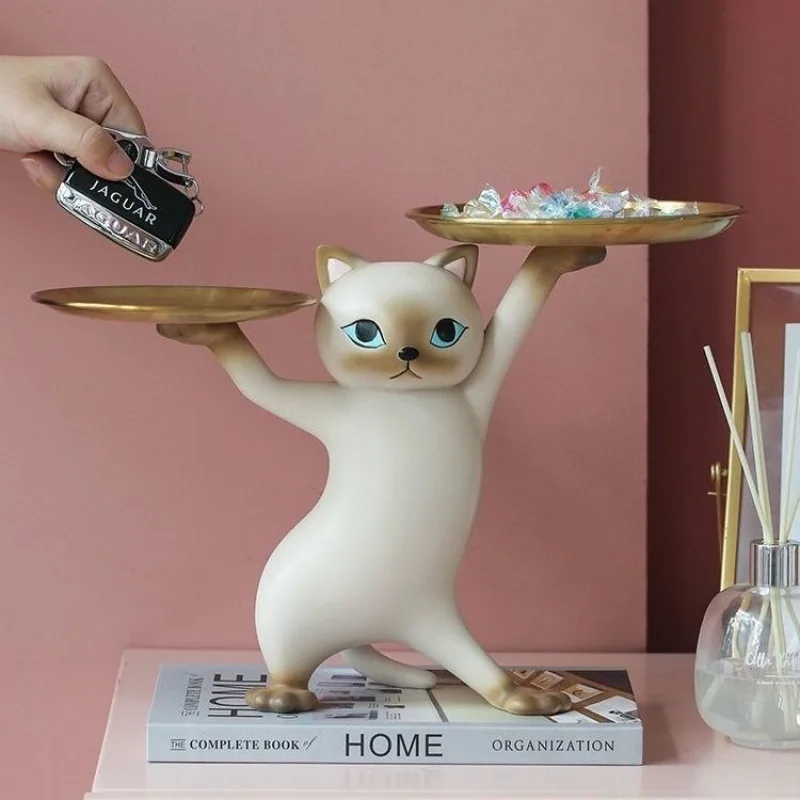 Resin Cat Storage Tray Funny Enchanting Cat Figurine Decoration Desktop Keys Candy Storage Organizer Home Porch Desk Decoration
Resin Cat Storage Tray Funny Enchanting Cat Figurine Decoration Desktop Keys Candy Storage Organizer Home Porch Desk Decoration