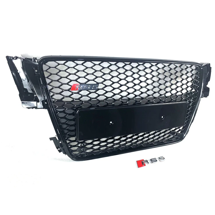 

Hot Sale Auto Parts A5 Upgrade To RS5 B8 No Logo Style Honeycomb Mesh Front Grille for A5 Grill 2008-2012