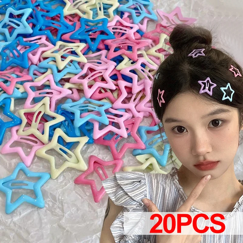 10/20PCS Colorful Star Bb Hair Clips for Kids Girls Headwear Alloy Barrettes Cute Glitter BB Clips Hairpins Hair Accessories
10/20PCS Colorful Star Bb Hair Clips for Kids Girls Headwear Alloy Barrettes Cute Glitter BB Clips Hairpins Hair Accessories