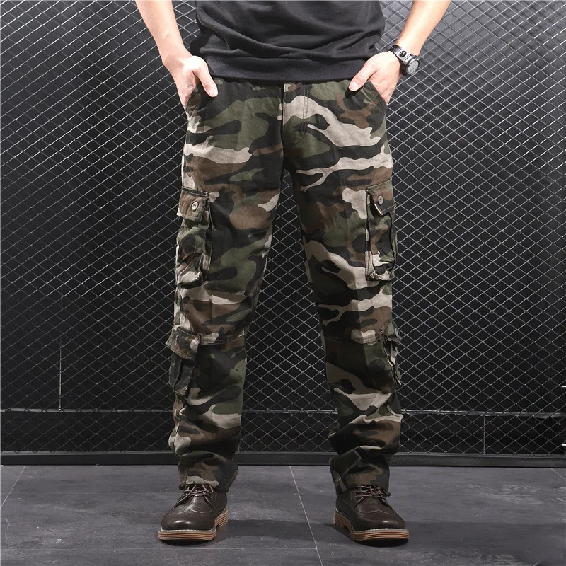 Men's Camouflage Baggy Cargo Pants Male Army Military Tactical Full Length Casual Long Trousers Loose Straight Pant Plus Size 44
Men's Camouflage Baggy Cargo Pants Male Army Military Tactical Full Length Casual Long Trousers Loose Straight Pant Plus Size 44