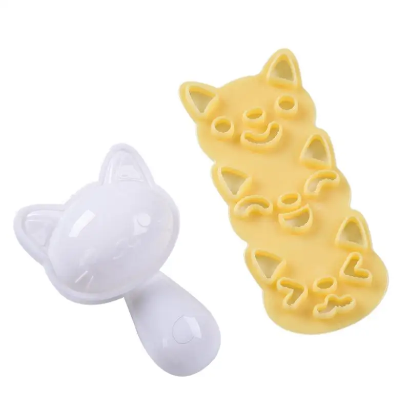 Adorable Smile Cat Sushi Rice Mold Decor Sandwich DIY Tool Cute Rice Ball Mold Embossed Board Cat Sushi Mold For Baby Kids
Adorable Smile Cat Sushi Rice Mold Decor Sandwich DIY Tool Cute Rice Ball Mold Embossed Board Cat Sushi Mold For Baby Kids