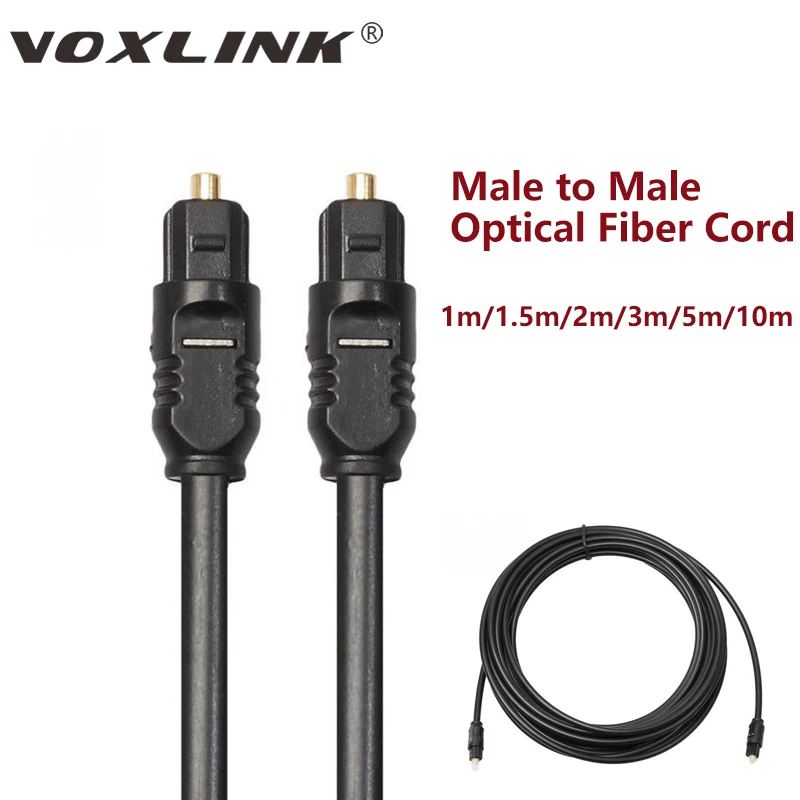 Цифровой аудиокабель VOXLINK с оптоволоконным проводом 1 м 5 2 3 10 SPDIF-кабель OD2.2 для DVD