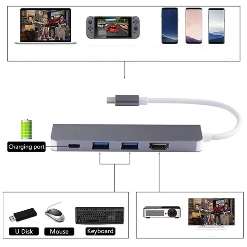 HDMI SD/TF-хаб/S8 совместимый с samsung S8 USB Note8 адаптер Dex + для кабеля Galaxy C
HDMI SD/TF-хаб/S8 совместимый с samsung S8 USB Note8 адаптер Dex + для кабеля Galaxy C