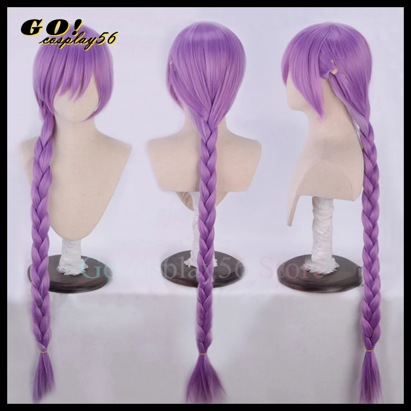 

Fate BB Byibyi Косплей Парик 120 см косы темно-фиолетовые длинные плетеные волосы для взрослых для плавания Fate/дополнительные CCC ролевые игры