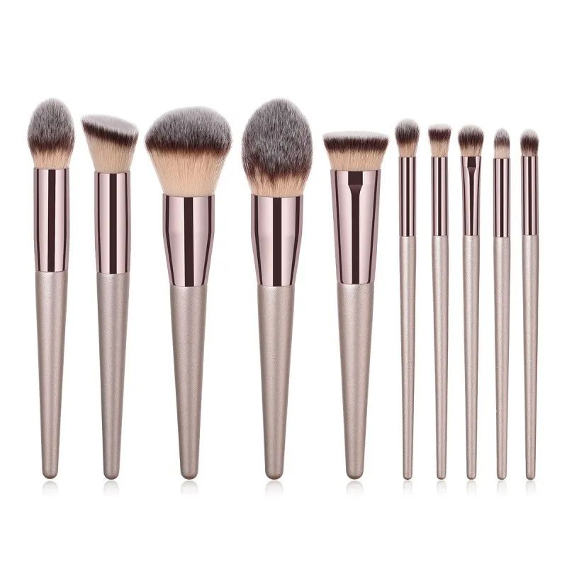 10 Pcs Professional Makeup Brush Set Champagne Gold Foundation Concealer Eyeshadow Blush Makeup Brush Beauty Tool Kit
10 Pcs Professional Makeup Brush Set Champagne Gold Foundation Concealer Eyeshadow Blush Makeup Brush Beauty Tool Kit