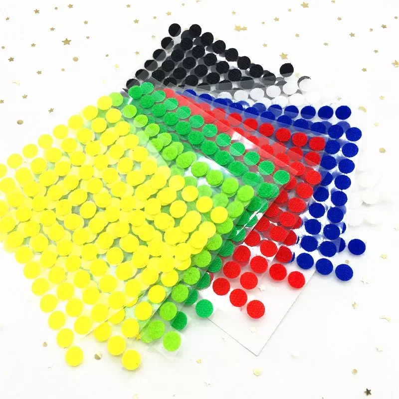 15mm Red Green Blue Yellow Adhesive Fastener Tape Dot Hook and Loop Magic Sticker Round Strong Self Adhesive Fastener Tape
15mm Red Green Blue Yellow Adhesive Fastener Tape Dot Hook and Loop Magic Sticker Round Strong Self Adhesive Fastener Tape