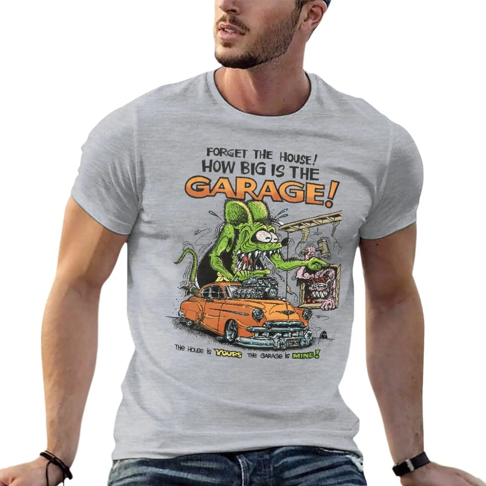 Ed Big Daddy Roth Rat Fink - Forget The House How Big Is The Garage Oversized Tshirt For Mens Clothing 100% Cotton Top Tee
Ed Big Daddy Roth Rat Fink - Forget The House How Big Is The Garage Oversized Tshirt For Mens Clothing 100% Cotton Top Tee