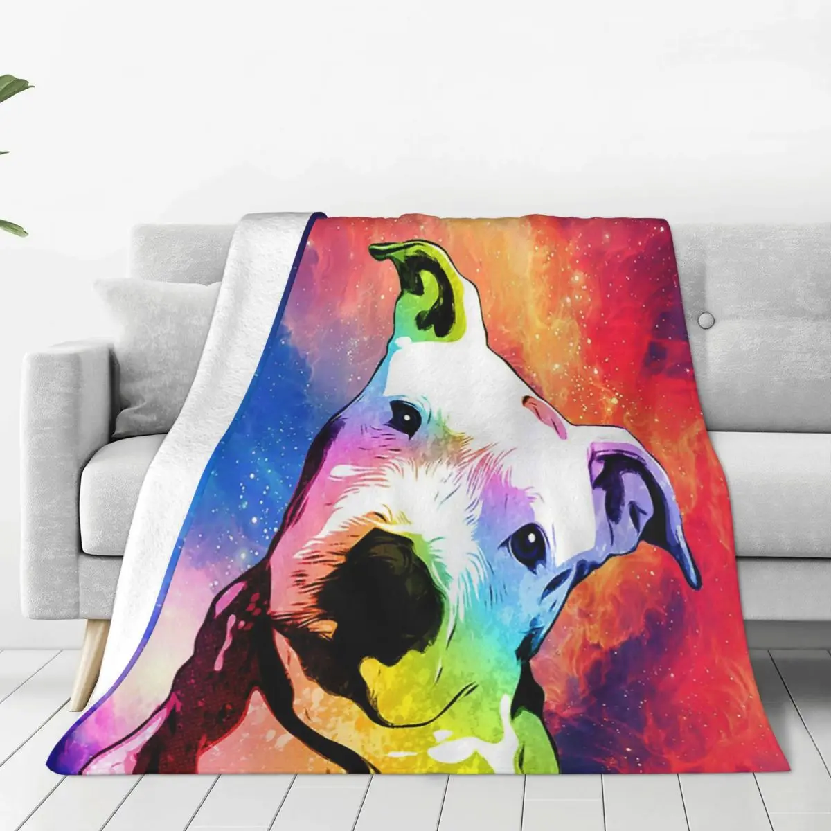 Rainbow Pitbull Soft Flannel Throw Blanket for Couch Bed Warm Blanket Lightweight Blankets for Sofa Travel Blanket
Rainbow Pitbull Soft Flannel Throw Blanket for Couch Bed Warm Blanket Lightweight Blankets for Sofa Travel Blanket