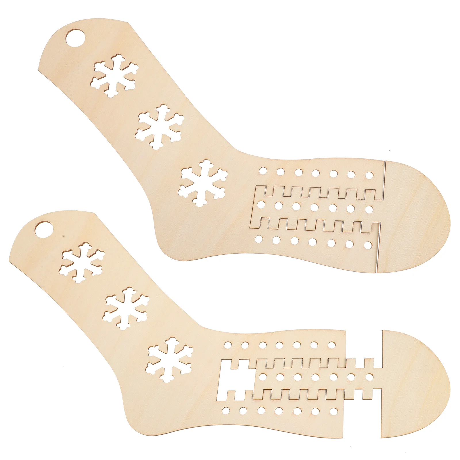 2 Pcs Props Stocking Display Molds Braiding Tool Hollow Blockers Woven Models Wooden Sock Knitting Tools DIY
2 Pcs Props Stocking Display Molds Braiding Tool Hollow Blockers Woven Models Wooden Sock Knitting Tools DIY